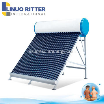 Hogar de buena calidad utilizando agua caliente solar.